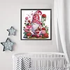 >SALE<5D DIY Partial Special Shaped Drill Diamond Painting Heart Gnome Decor 30x30cm