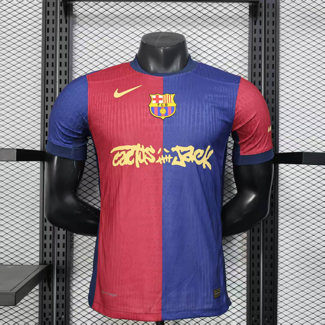 2024-2025 Player Version Barcelona Home Travis Scott Joint Edition Football Shirt 1:1 Thai Quality- Maxi Kit