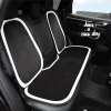 Car Used Black and White Plush Seat Cover Cushion 