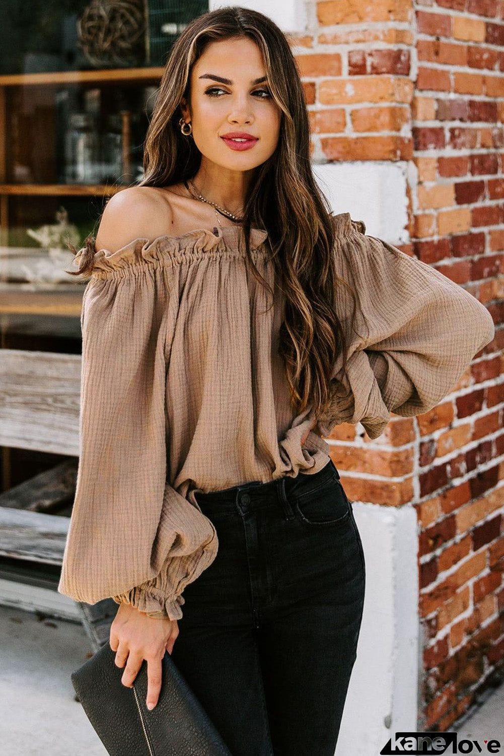 Off-the-shoulder Ruffle Top