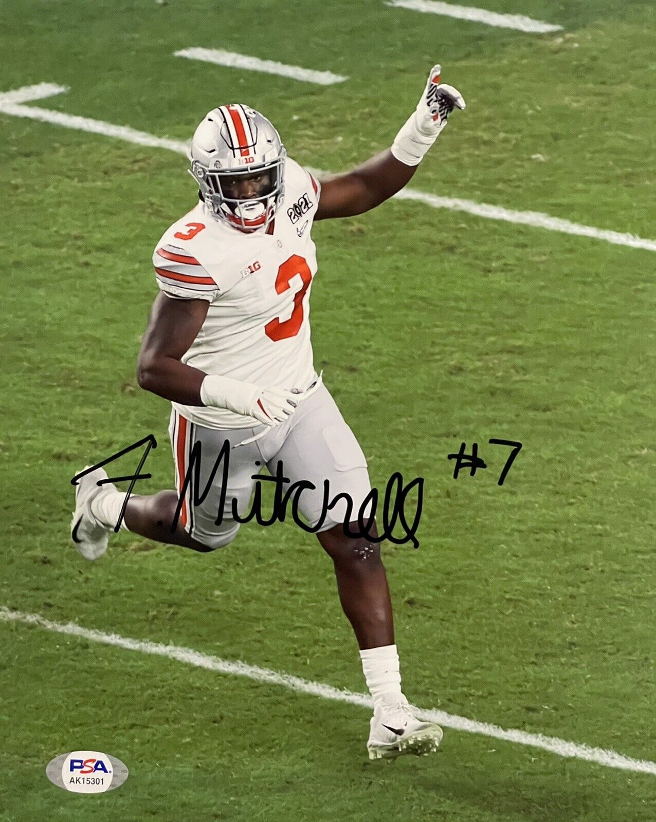 Teradja Mitchell Signed Autographed Ohio State Buckeyes 8x10 Photo Poster painting PSA/DNA