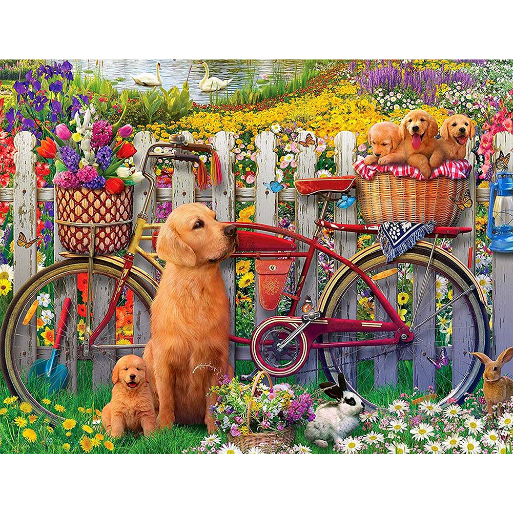 

Dog - 11CT Stamped Cross Stitch - 40*50CM, 501 Original