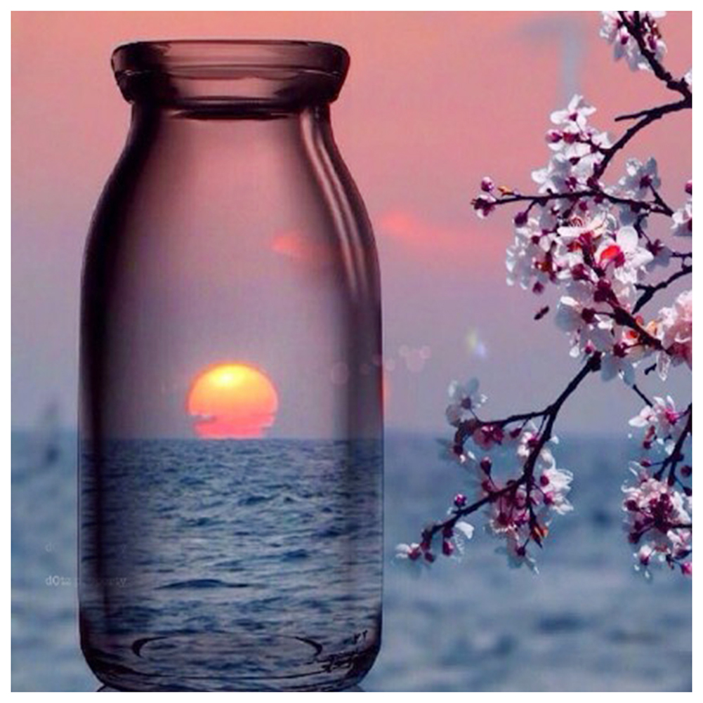 

Bottle Scenery - Round Drill Diamond Painting - 30*30CM, 501 Original
