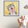 Funny Cat 5D DIY Diamond Painting Special-shaped Partial Drill Decor (YXC378)