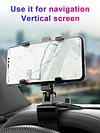 Car Dashboard Phone Holder 360 Rotating Rearview Mirror Navigation Bracket