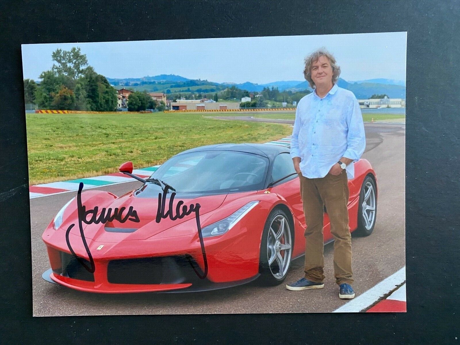 JAMES MAY - TOP GEAR PRESENTER - SUPERB SIGNED COLOUR Photo Poster painting