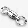 50pcs Ball Bearing Swivels Stainless Steel Fishing Connector Fishing Accessories