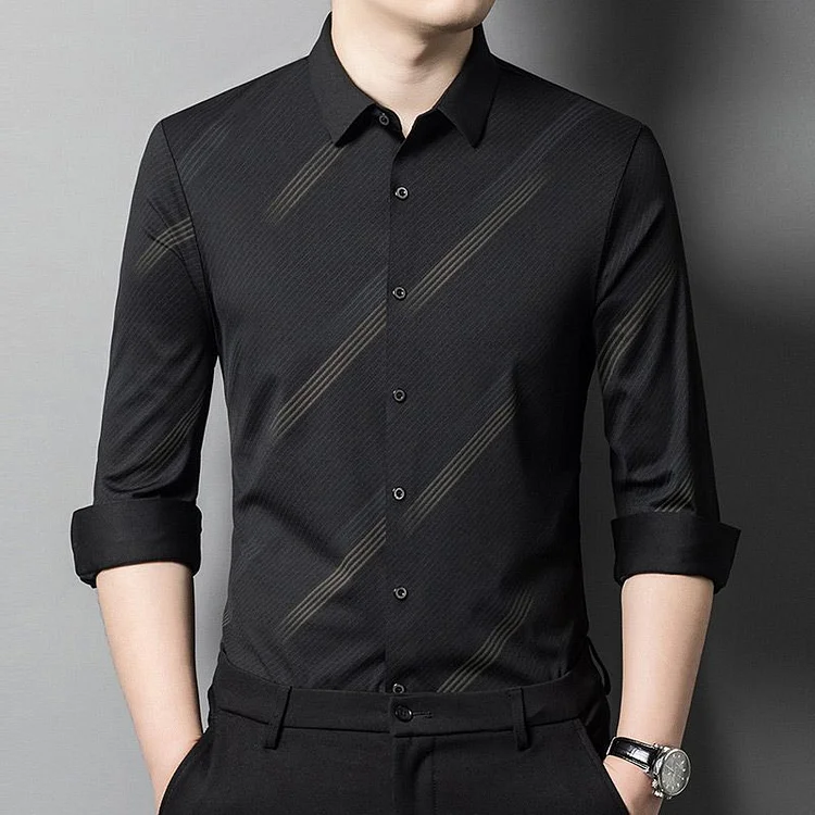 Men's Long Sleeve Twill Button Down Shirt
