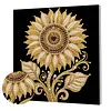 DIY Pearl Painting Sunflower for Home Wall Decor with Frame(30x30cm)