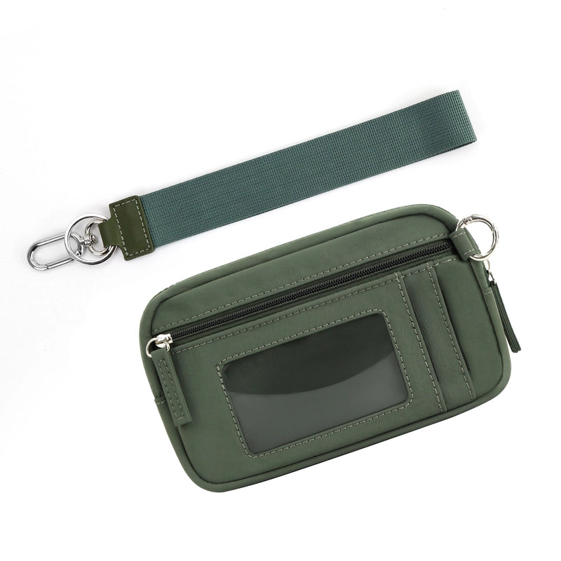 In Stock Hot Lulu Same Transparent PVC Card Bag Wrist Bag Portable Bank Card Change Purse