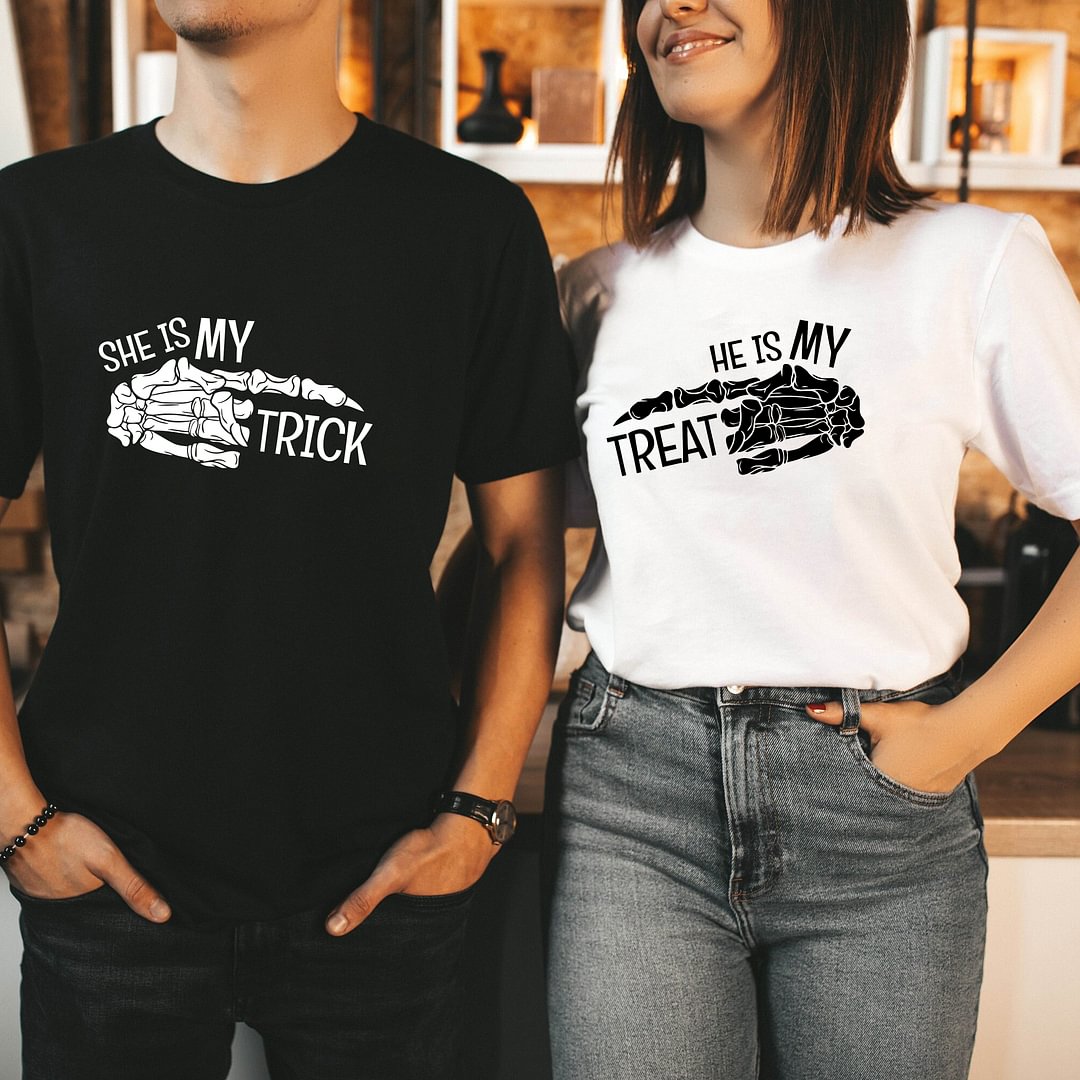 He Is My Treat/She Is My Trick T-Shirt