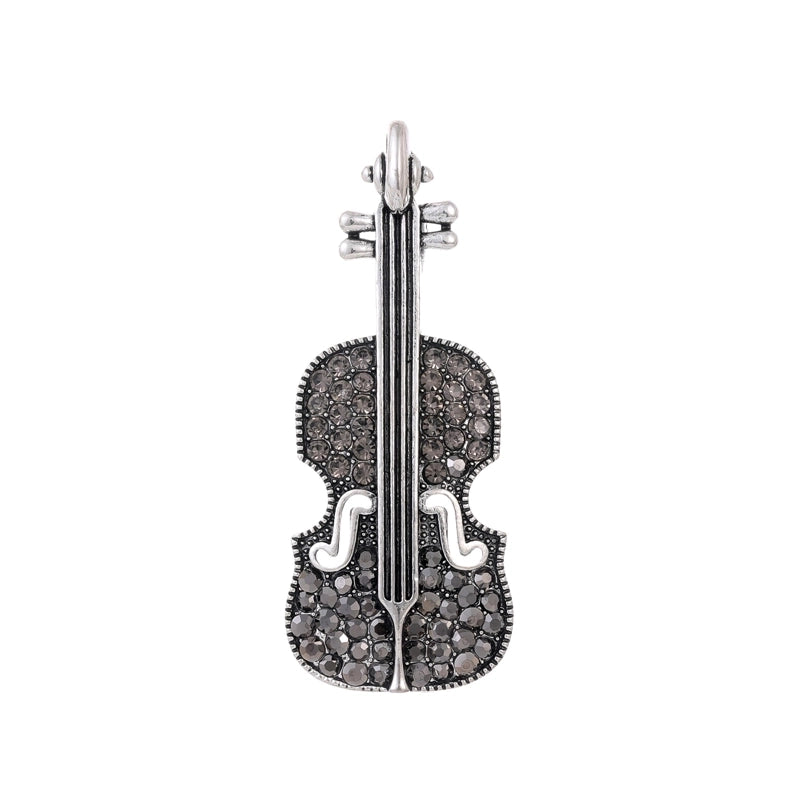 Casual Minimalist Human Animal Cello Alloy Inlay Rhinestones Unisex Brooches