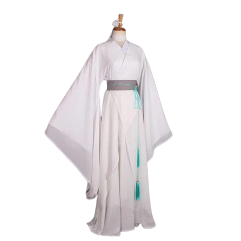 Anime Heaven Official's Blessing: Tian Guan Ci Fu Xie Lian The Crown Prince White Outfits Cosplay Costume Suit