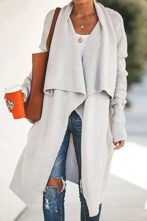 Womens Cardigan Open Cape Long Cardigan - 9 Colors