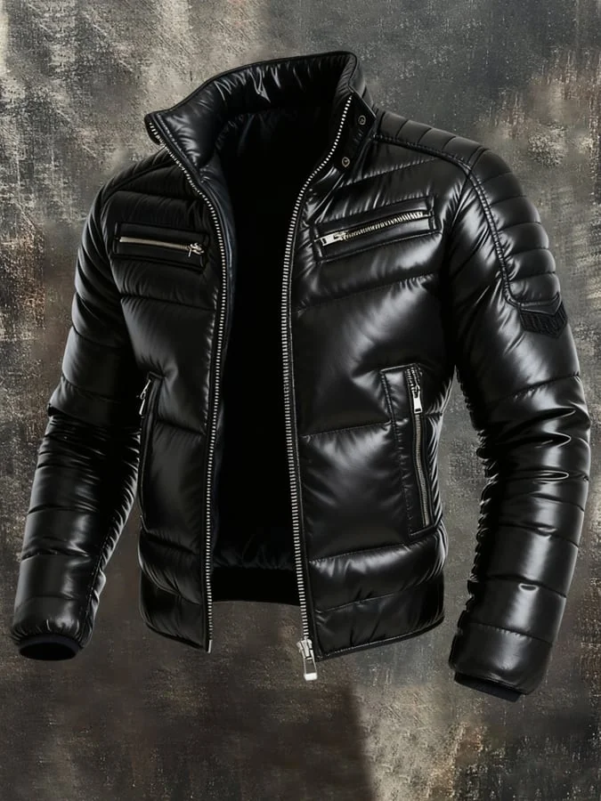 Herren Retro Warme Outdoor Jacke Baumwollmantel 