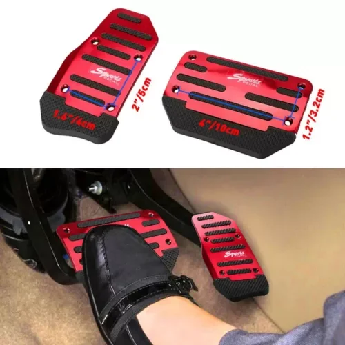 Dronehint [Red] Non-Slip Automatic Gas Brake Foot Pedal Pad Accessories Cover Car Parts D (For: BYD) Parts