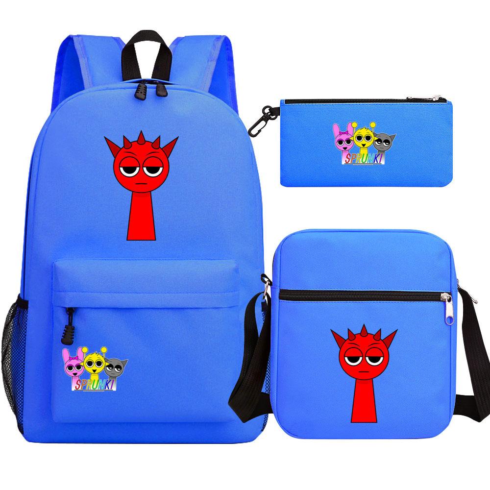 Mayoulove Sprunki Backpack Lightweight Design with Multiple Compartments for School Use-Mayoulove