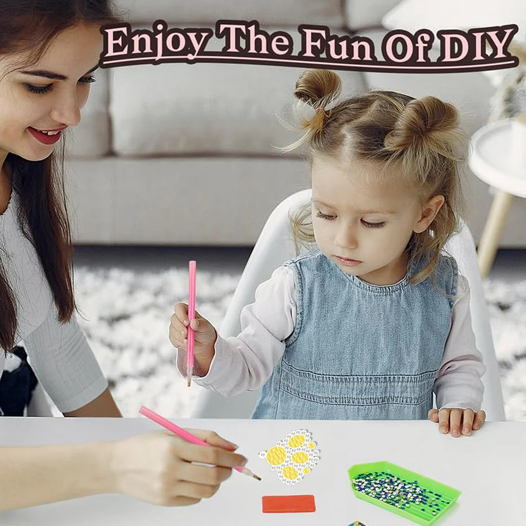 12 Pairs Flower Diamond Painting Earrings DIY Diamond Art Earrings for Adults