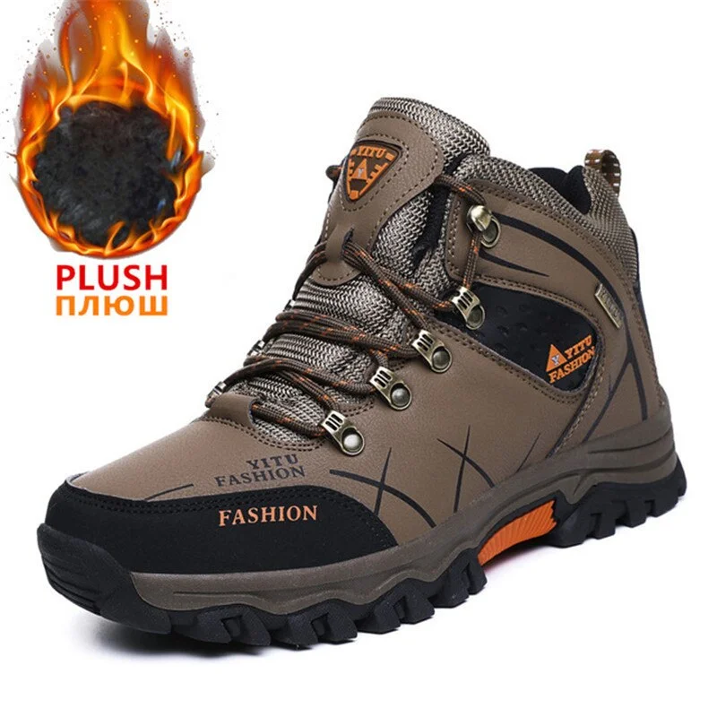 Men Waterproof Hiking Shoes Breathable Tactical Combat Army Boots New Outdoor Climbing Shoes Non-Slip Trekking Sneakers for Men