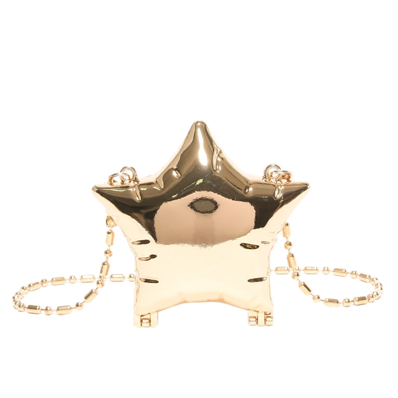 Women’s Small Arylic Star Elegant Streetwear Pentagram Magnetic Buckle Crossbody Bag