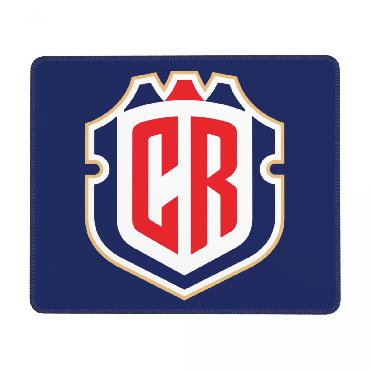 Costa Rica National Football Team Square Gaming Mouse Pad with Stitched Edge