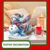 2D flacher Schneemann Druck DIY Desktop Diamond Art Kits für Home Office Desktop Dekor