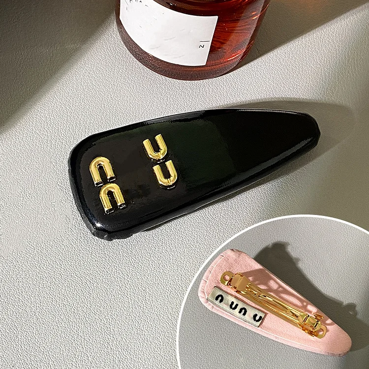 Fashionable Letter Spring Clip Net Red Same As Side Bangs Clip High Top Hair Band Live Broadcast Blogger