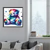 Diamond Painting-DIY Full Round Drill Rainbow Bear
