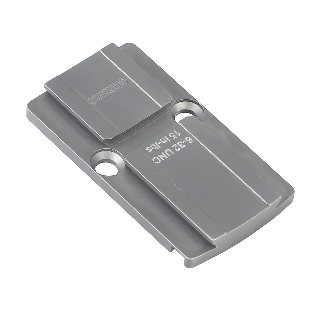 ohhunt&reg; Red Dot Sight RMR to ACRO Adaptor Plate Compatible with FB-O4/ACRO P1/P2 CNC Machined from 6AL4V Titanium