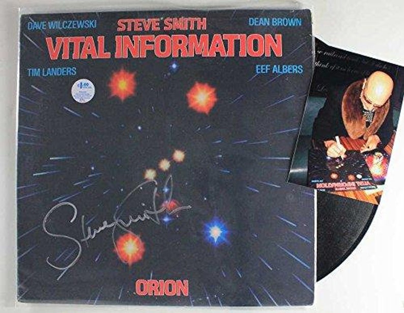 Steve Smith Signed Autographed Vital Information