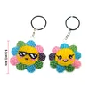 Bead Embroidery - 2Pcs Sunflower Bead Cross Stitch Keychain Kit