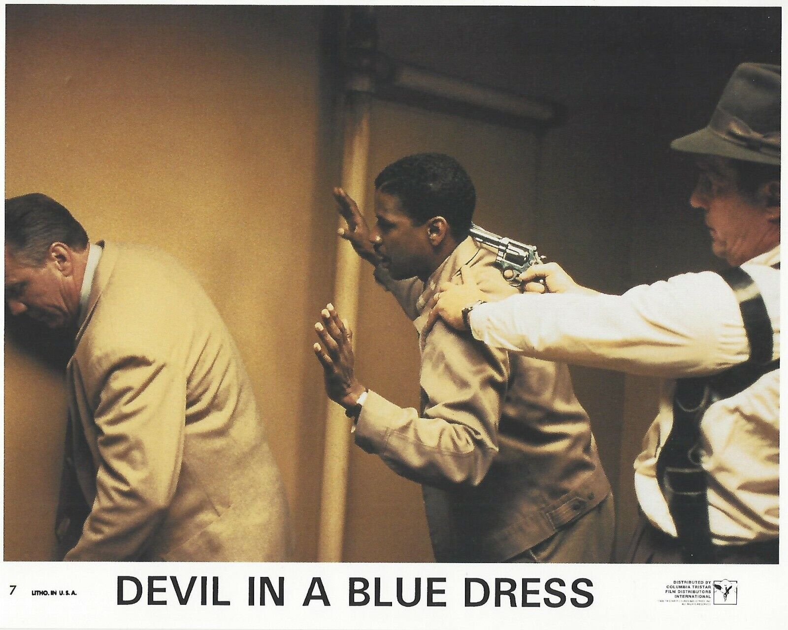 Devil In A Blue Dress Original 8x10 Lobby Card Poster 1995 Photo Poster painting #7 Denzel