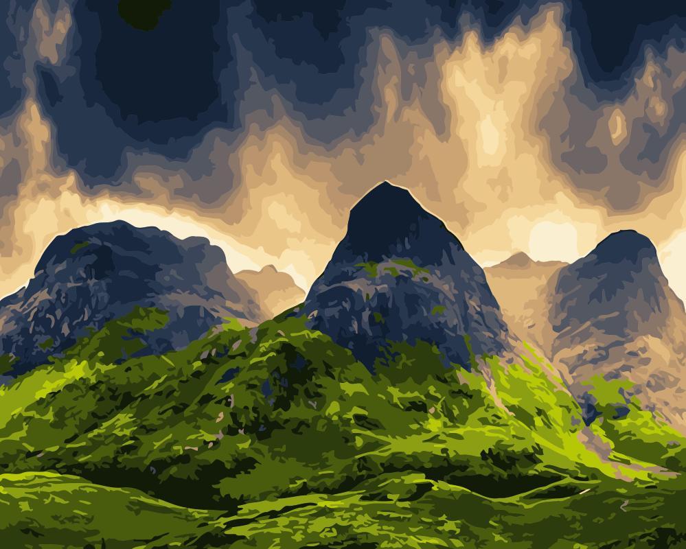 

Rainy Mountain – Paint By Numbers - 40*50CM, 501 Original