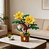 Artificial Flower Building Blocks for Adults Women for Home Office Decor (Lily)