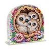 Acrylic Napkin Holder Diamond Painting Kit for Home Table Decoration (Owl)
