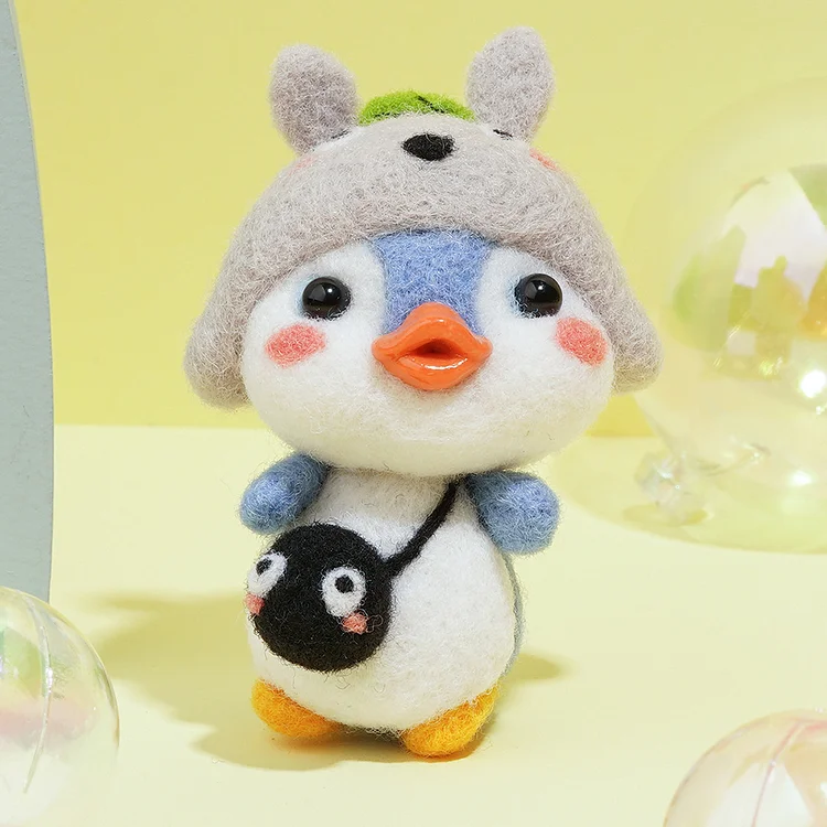 FeltingJoy - Beaky Penguin Needle Felting Kit - Totoro