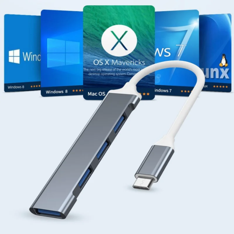 Hot Selling 4 Port USB3.0 Hub High Speed USB 2.0 Hub Multi Splitter Expansion Mini Hub OEM Type