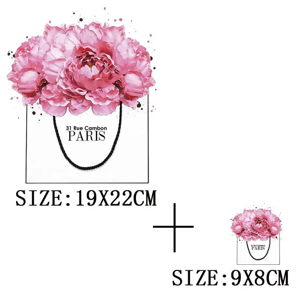 Beautiful Flowers Thermal Sticker On T-shirt DIY Washable Iron On Transfer For Clothing Funny Design Patches On Clothes Applique