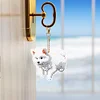5Pcs DIY Dog Double Sided Special Shaped Diamond Painting Keychains
