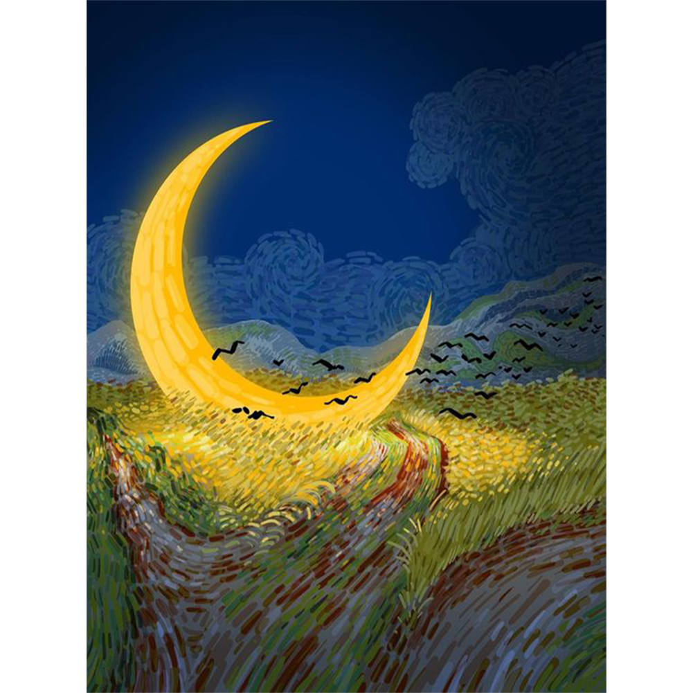 

Night Moon - Round Drill Diamond Painting - 30*40CM, 501 Original