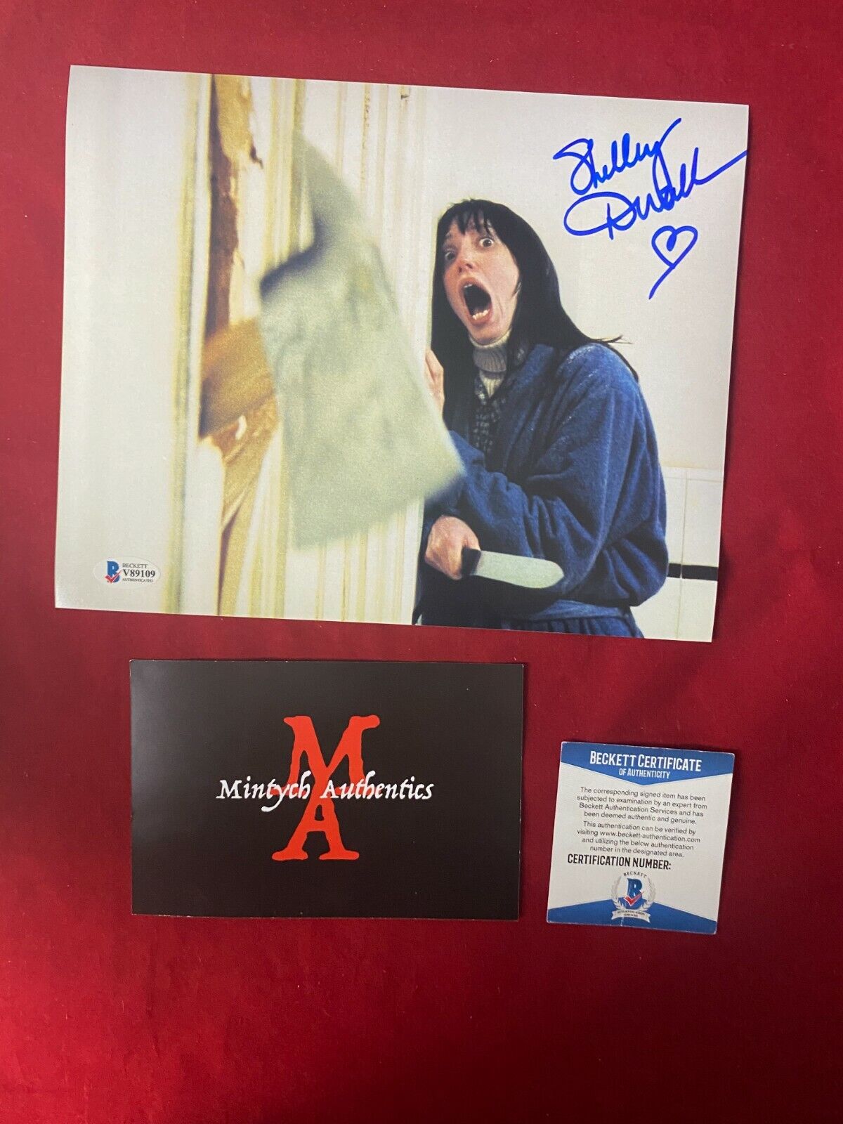 SHELLEY DUVALL AUTOGRAPHED SIGNED 8x10 Photo Poster painting! THE SHINING! BECKETT STEPHEN KING