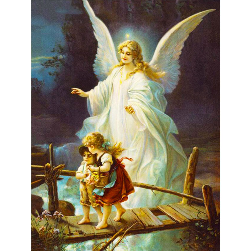 

Angel Protect Kids - Round Drill Diamond Painting - 40*50CM, 501 Original