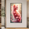 Flowers Cat - Diamond Painting - Full Round Drill (Canvas|40*70cm)