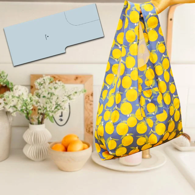 DIY Fold-In-Pocket Reusable Shopping Bag&Tutorial