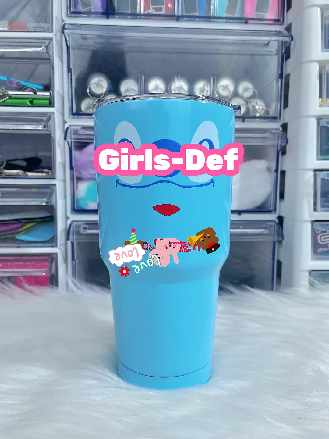 Everything ST!TCH self defense keychain with big funko figure, handbags, tumblers and special collections