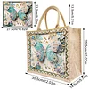 DIY Diamond Painting Butterfly Linen Waterproof Handbag Shopping Storage Bag Totes Kit