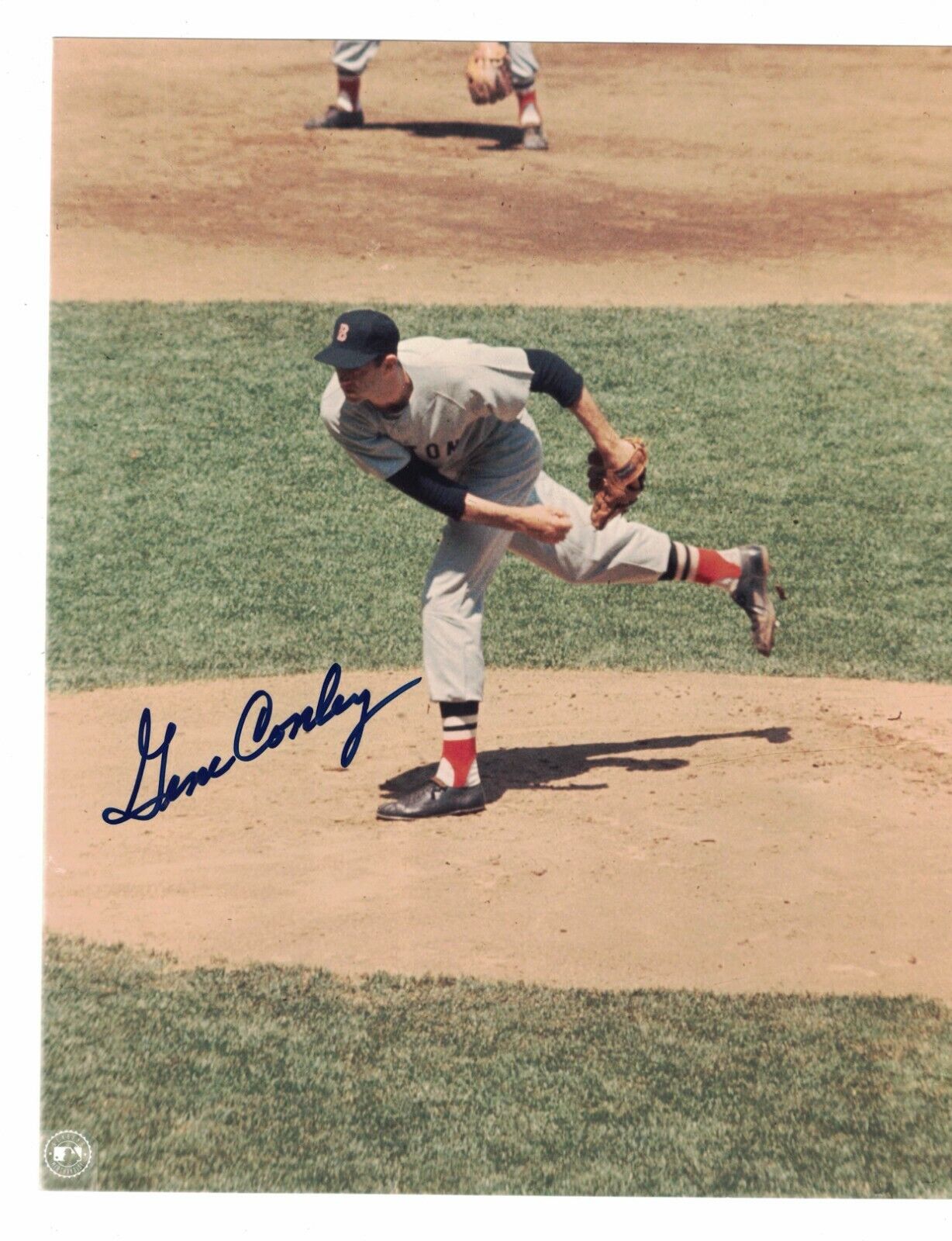 Gene Conley Boston Red Sox Baseball Signed 8 x 10