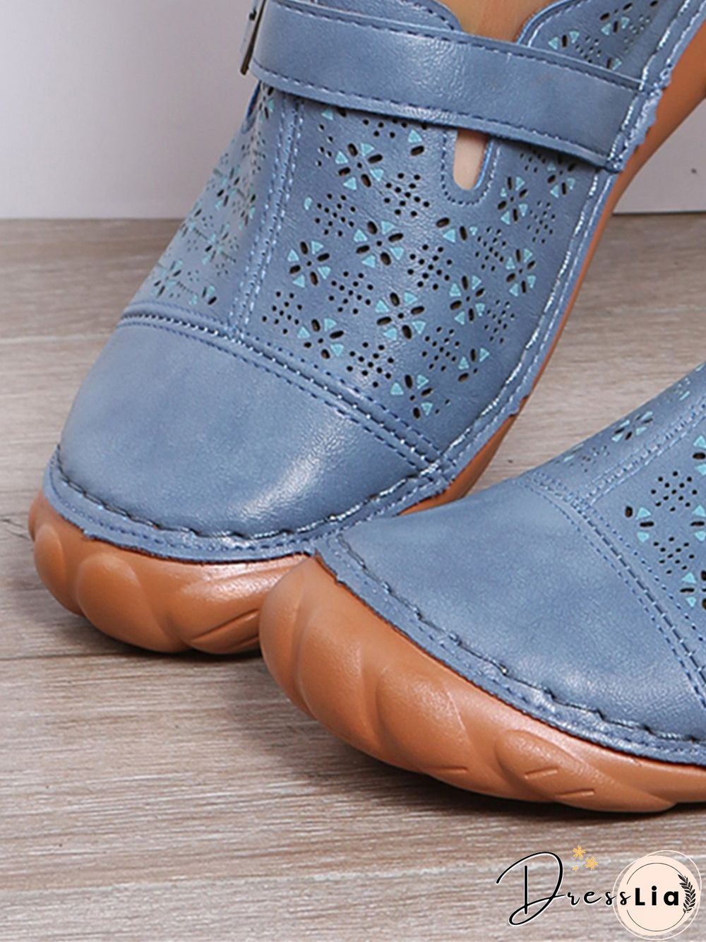 Floral Cutout Breathable Casual Comfort Mules
