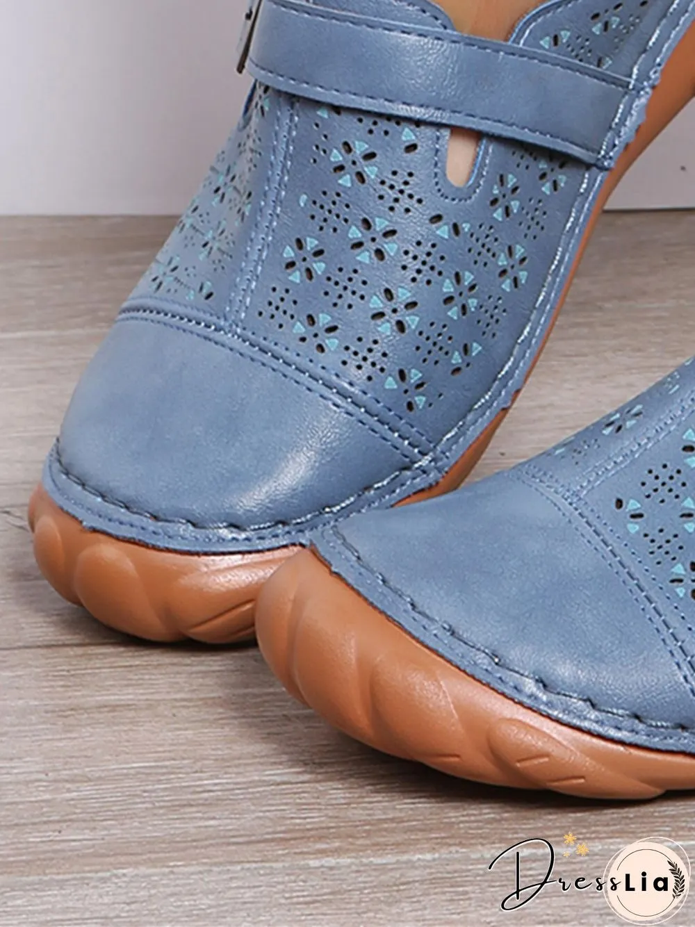 Floral Cutout Breathable Casual Comfort Mules