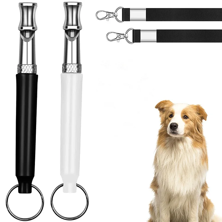 2PCS Dog Whistle to Stop Barking Professional Adjustable Ultrasonic Dog Training Whistle